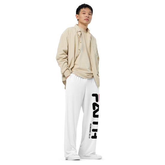 All-over print unisex wide-leg pants