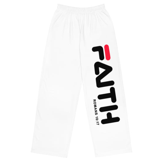 Faith- Romans 10:17/All-over print unisex wide-leg pants