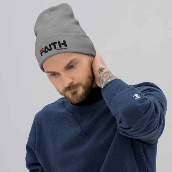 Faith-Romas 10:17/Embroidered Beanie